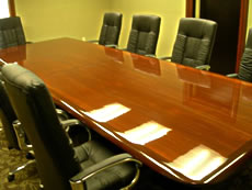 Executive Mahogany Bullnose Conference Table